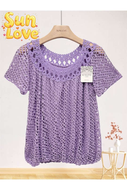 Top Donna Yellow Sun Love 9250 Efashion Paris