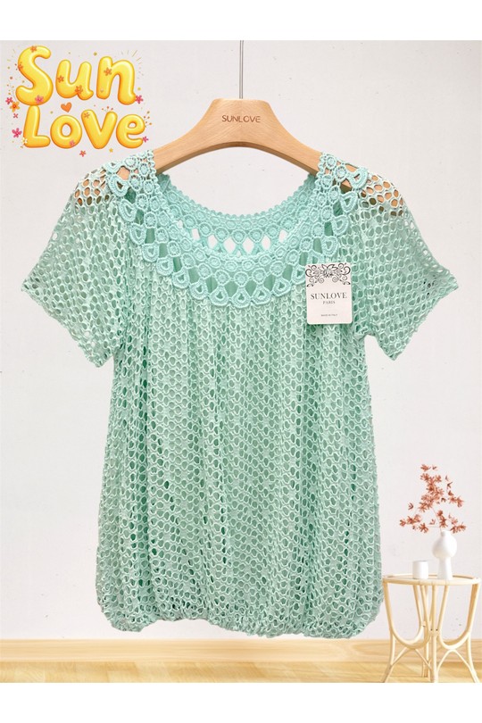 Top Donna Yellow Sun Love 9250 Efashion Paris