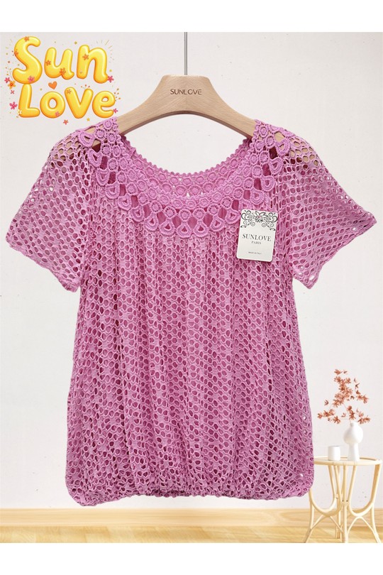 Top Donna Yellow Sun Love 9250 Efashion Paris
