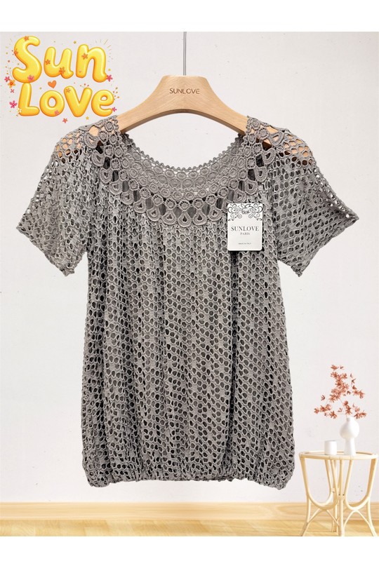 Top Donna Yellow Sun Love 9250 Efashion Paris