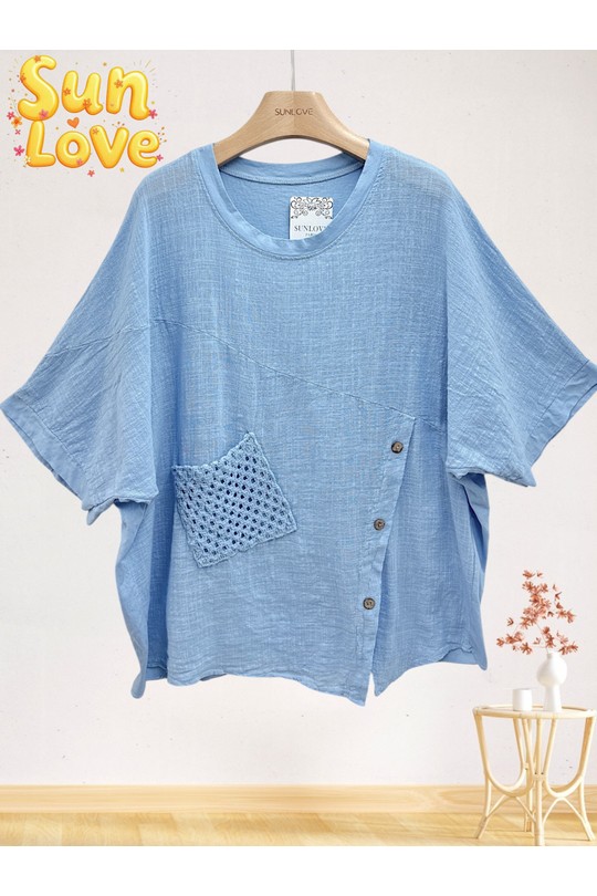 Top Donna White Sun Love 25640 Efashion Paris