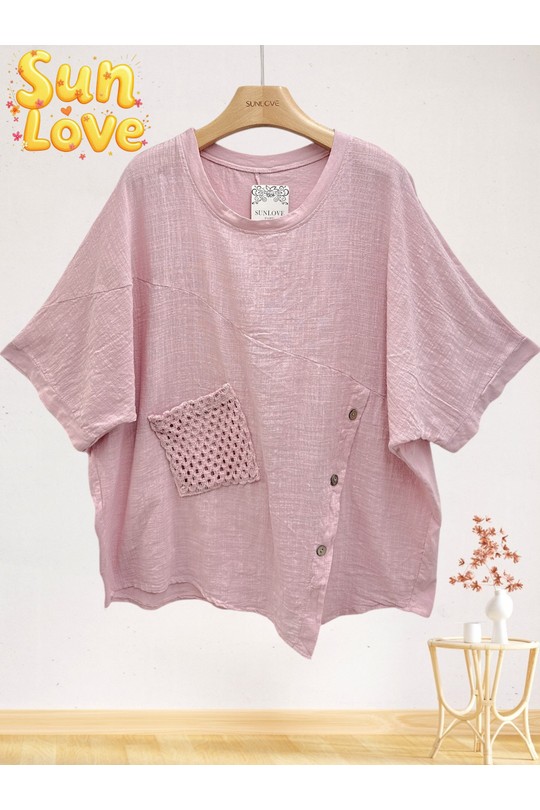 Top Donna White Sun Love 25640 Efashion Paris