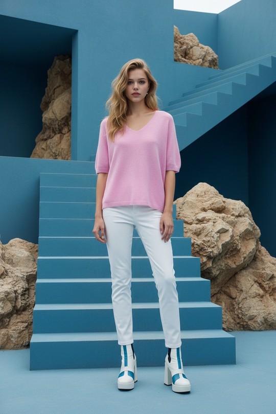 Pulls Femme Rose Sun Love 25950 Efashion Paris