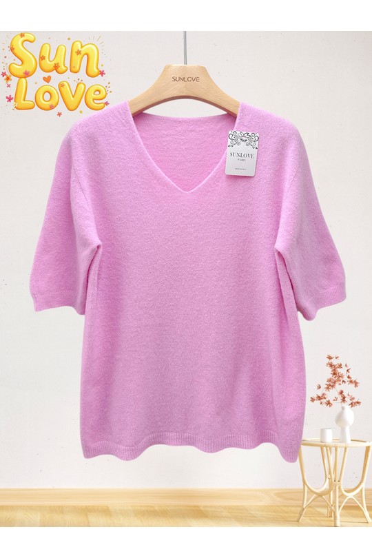 Pulls Femme Rose Sun Love 25950 Efashion Paris