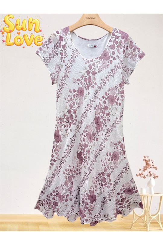 Robes mi-longues Femme Bleu ciel Sun Love 5025 Efashion Paris