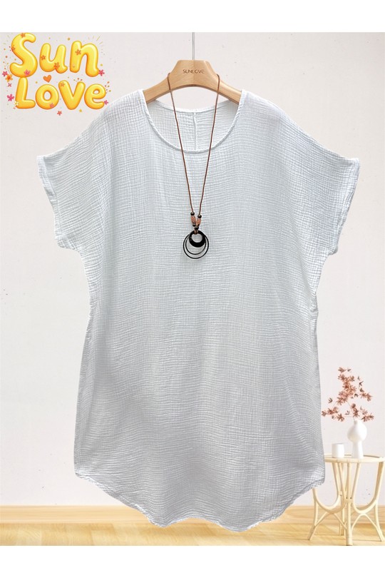 Robes mi-longues Femme Cyan Sun Love 9399 Efashion Paris