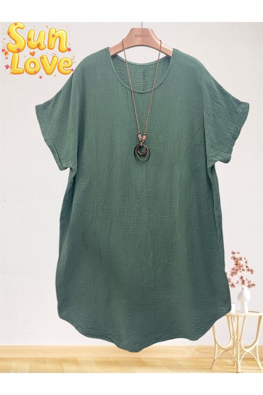 Robes mi-longues Femme Cyan Sun Love 9399 Efashion Paris