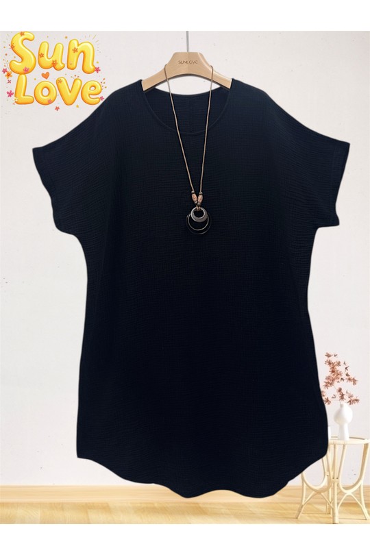 Robes mi-longues Femme Cyan Sun Love 9399 Efashion Paris