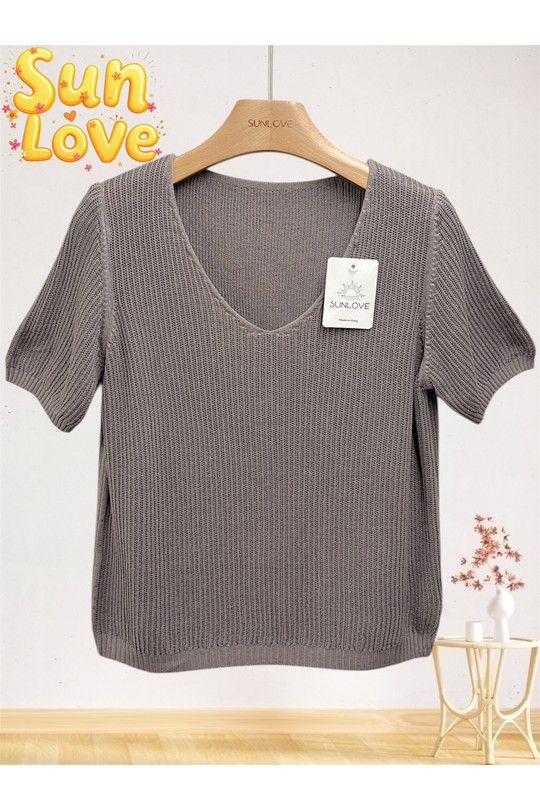 Maglioni Donna Beige Sun Love 25076 Efashion Paris