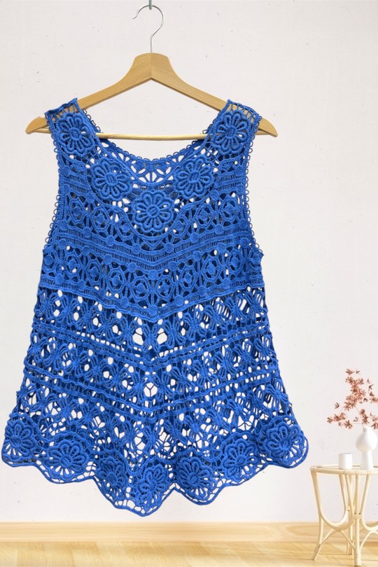 Débardeurs Femme Blanc Sun Love 5122 Efashion Paris