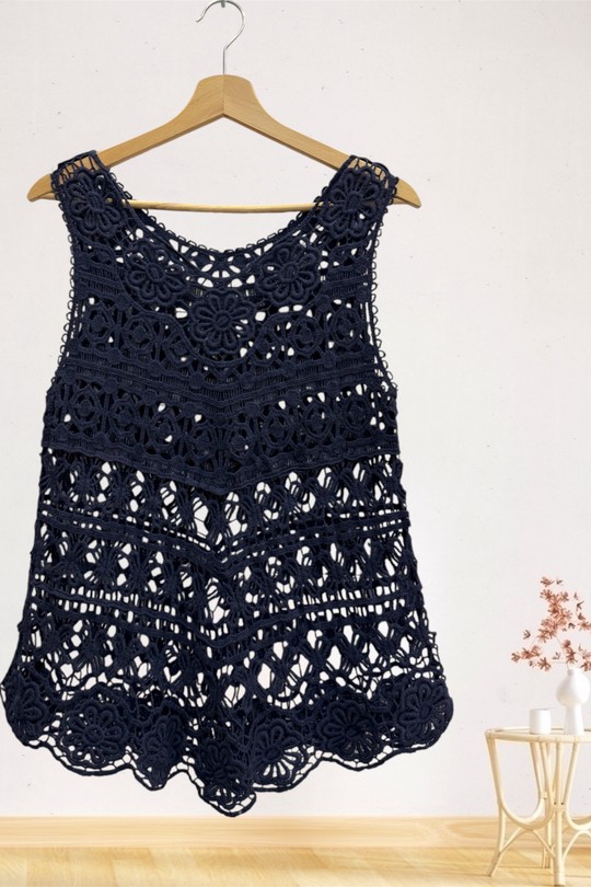 Débardeurs Femme Blanc Sun Love 5122 Efashion Paris