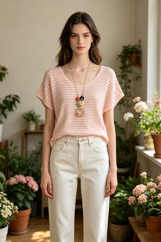 Tops Femme Rose Sun Love 0938 Efashion Paris