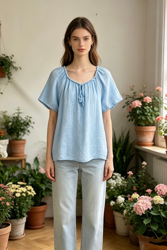 Blouses Femme Beige Sun Love 26275 Efashion Paris