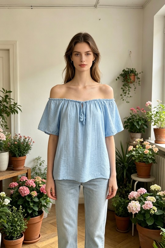Blouses Femme Beige Sun Love 26275 Efashion Paris