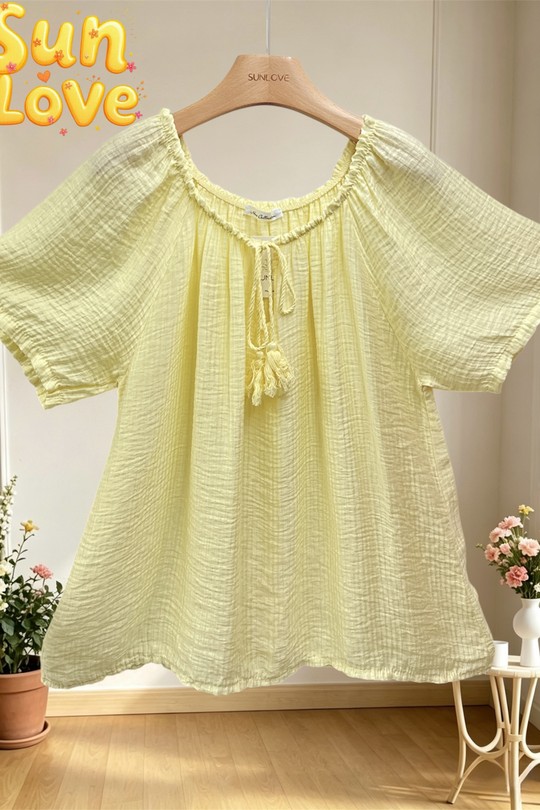 Blouses Femme Beige Sun Love 26275 Efashion Paris