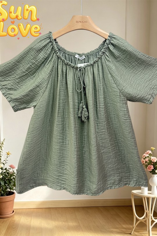 Blouses Femme Beige Sun Love 26275 Efashion Paris