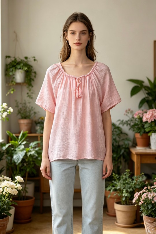 Blouses Femme Beige Sun Love 26275 Efashion Paris