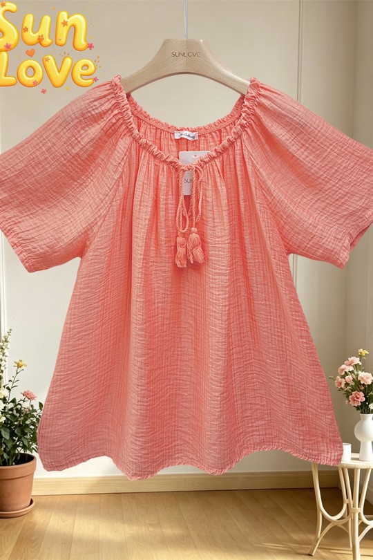 Blouses Femme Beige Sun Love 26275 Efashion Paris