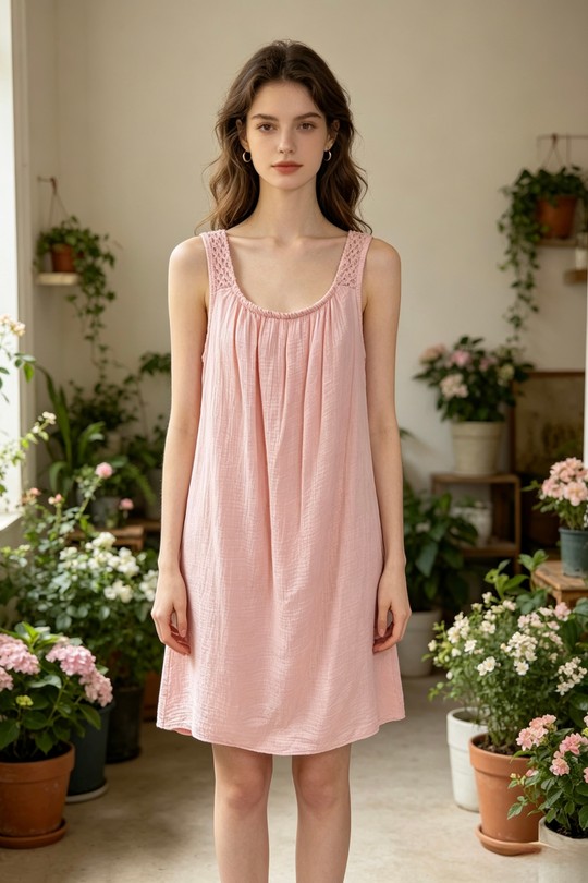 Robes courtes Femme Rose Sun Love 1022 Efashion Paris