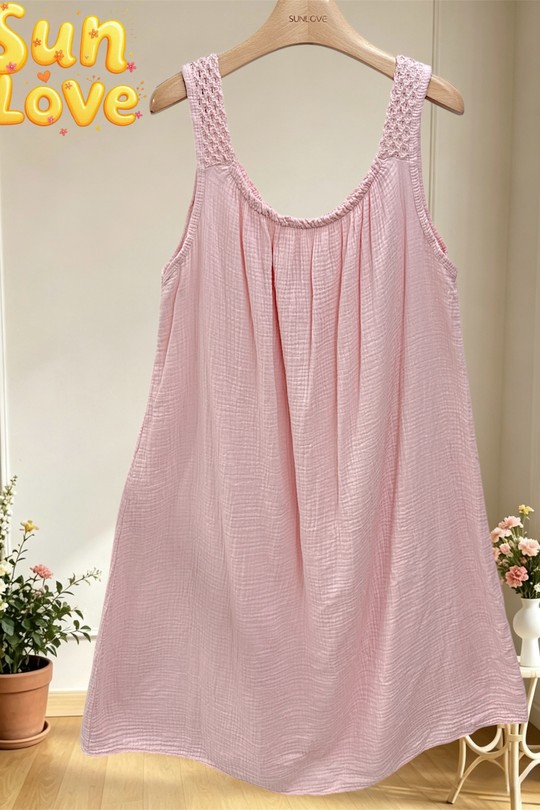 Robes courtes Femme Rose Sun Love 1022 Efashion Paris