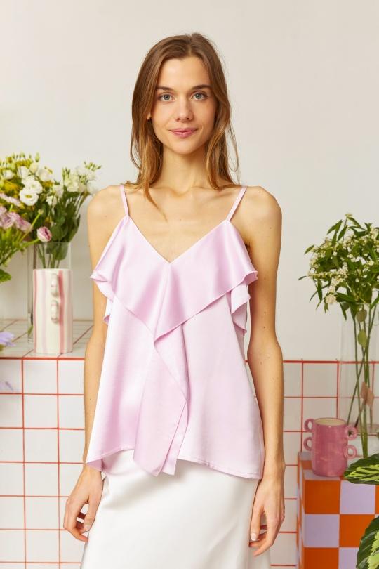 Débardeurs Femme Rose LILY WHITE 24076LT Efashion Paris