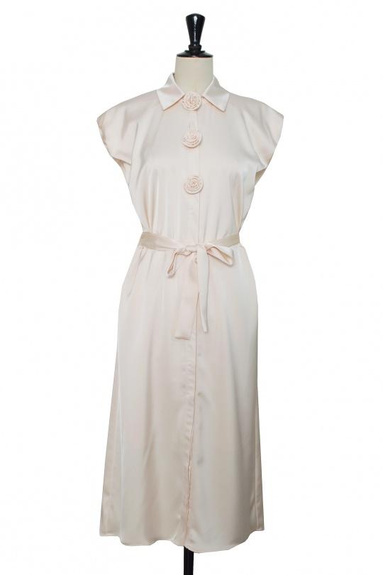 Robes longues Femme Beige LILY WHITE 24481JR Efashion Paris