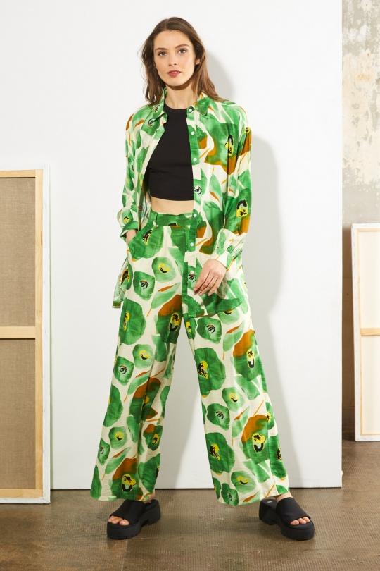 Chemises Femme Vert LILY WHITE 24397JC Efashion Paris