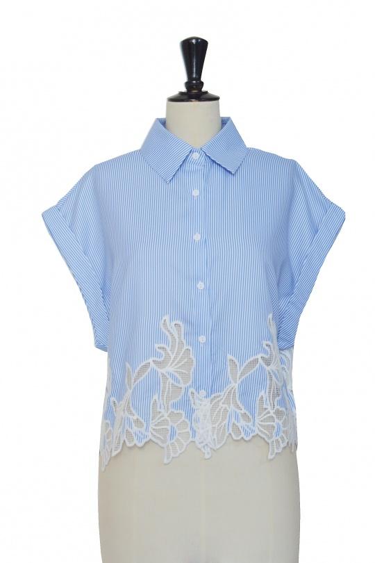 Camisas Mujer Blue LILY WHITE 24509JC Efashion Paris