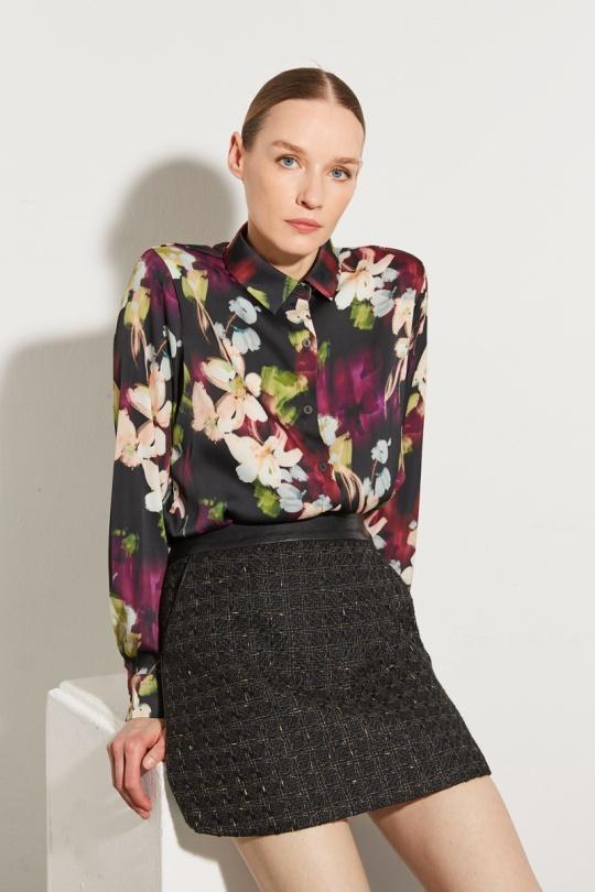 Chemises Femme Noir LILY WHITE 25267JC Efashion Paris