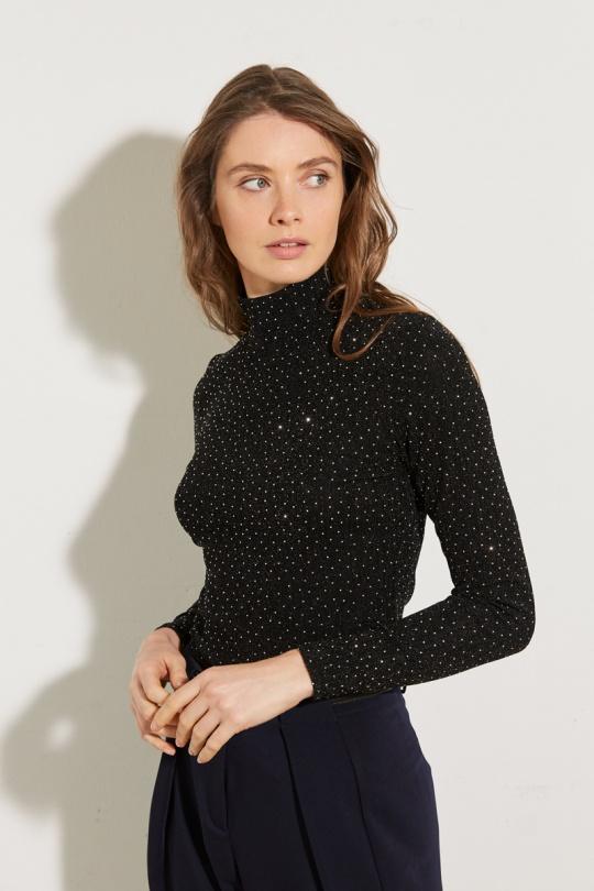 Tops Women Silvery black LILY WHITE 25273LT Efashion Paris