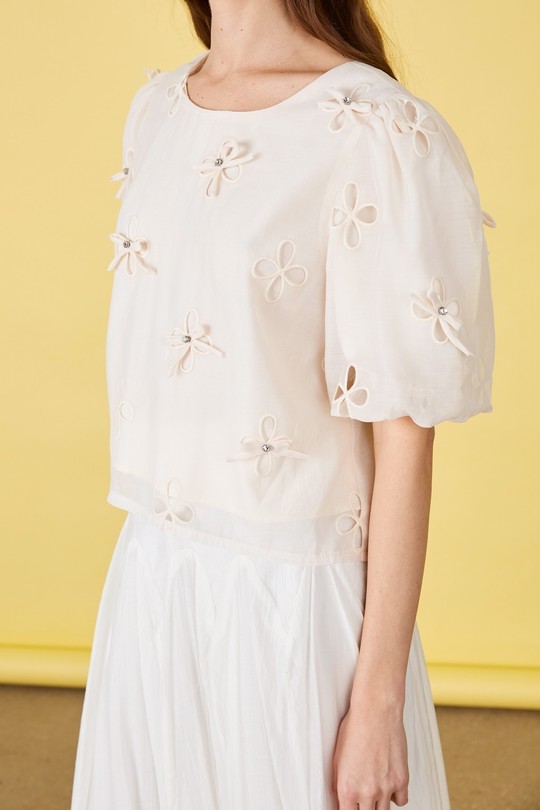 Tops Femme Beige Clair LILY WHITE 60244LT Efashion Paris