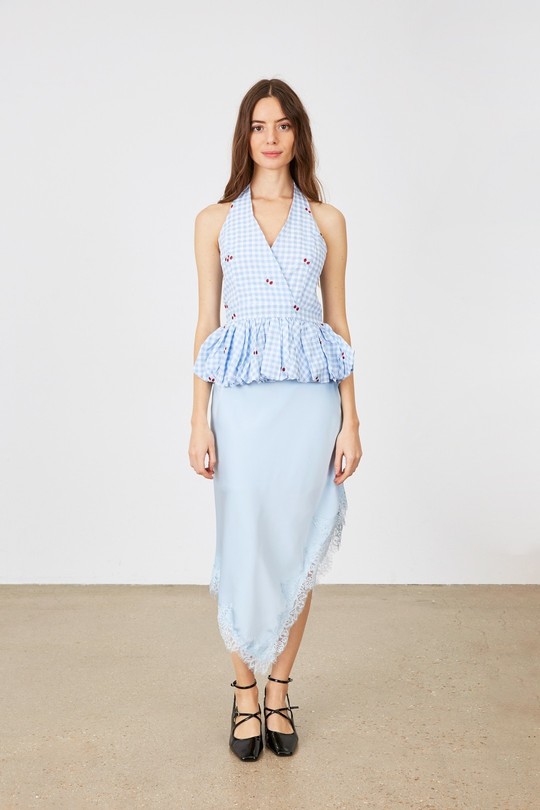 Tops Femme Bleu clair LILY WHITE 60026LT Efashion Paris