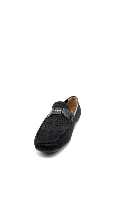 Mocassins Chaussures Noir ELONG SHOES DD0119 Efashion Paris