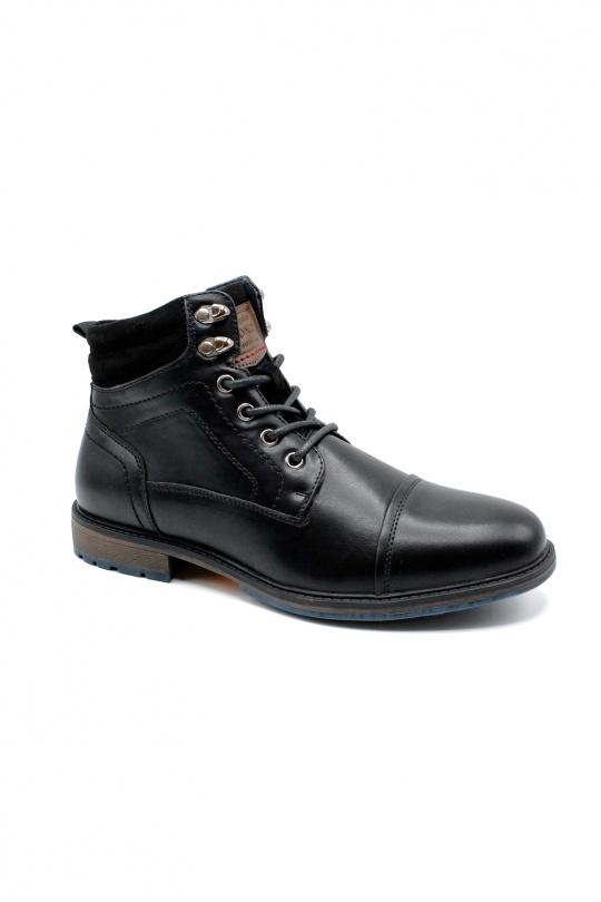 Bottines Chaussures Noir ELONG SHOES EL0828 Efashion Paris
