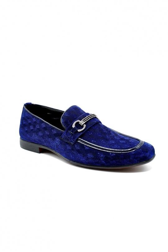 Mocassins Chaussures Bleu ELONG SHOES DD0160 Efashion Paris