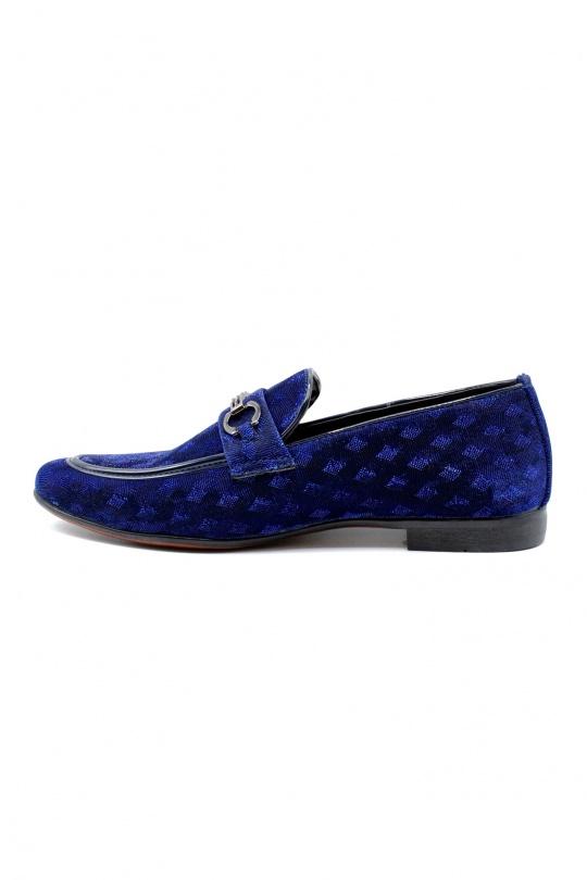 Mocassins Chaussures Bleu ELONG SHOES DD0160 Efashion Paris