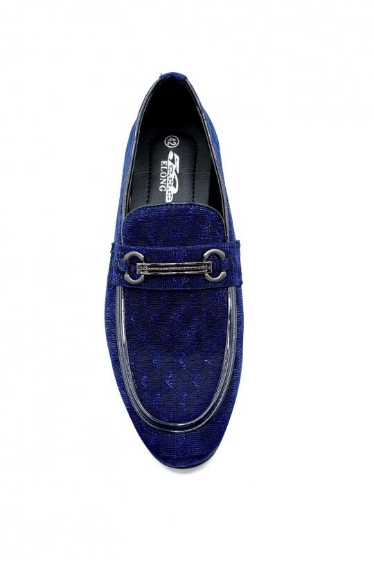 Mocassins Chaussures Bleu ELONG SHOES DD0160 Efashion Paris