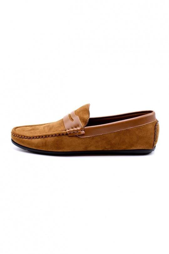 Moccasin Shoes Orange ELONG SHOES DD0168 Efashion Paris