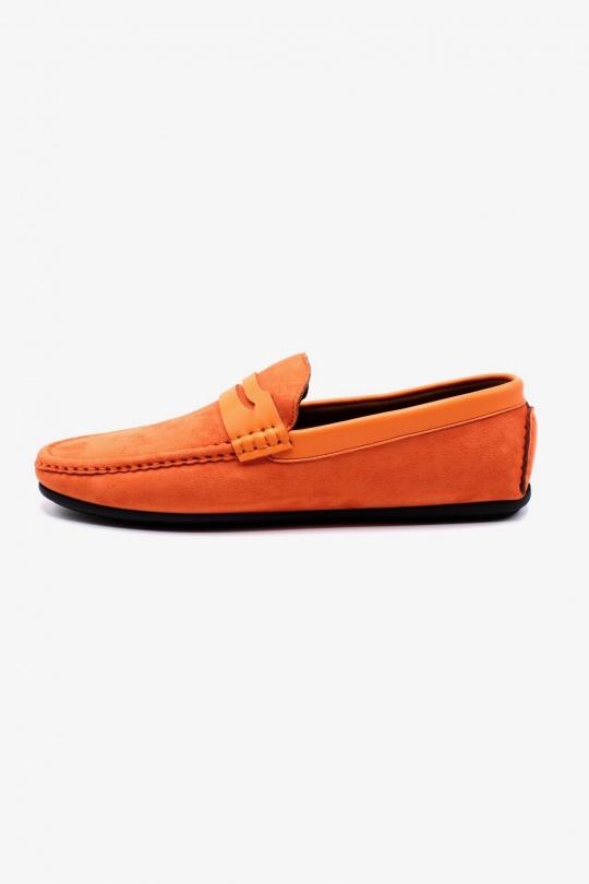Moccasin Shoes Orange ELONG SHOES DD0168 Efashion Paris