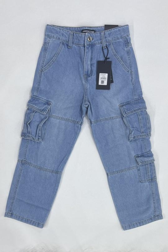 Bas Enfant & Bébé  Bleu jean Free Star 81203M Efashion Paris
