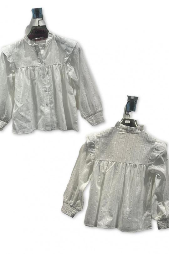 Hauts Enfant & Bébé  Blanc Free Star R0001M4-14 Efashion Paris