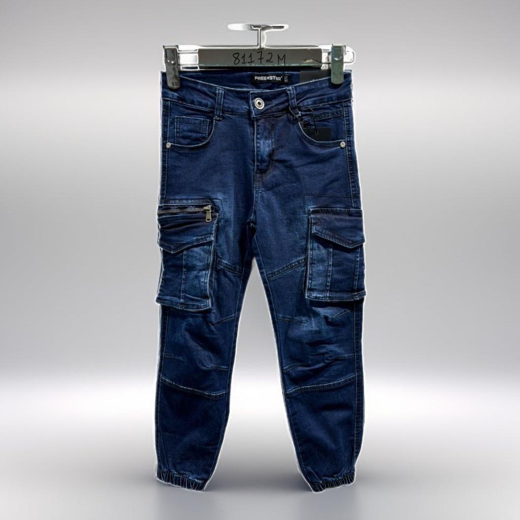 Bas Enfant & Bébé  Bleu jean foncé Free Star 81172L8-16 #c Efashion Paris