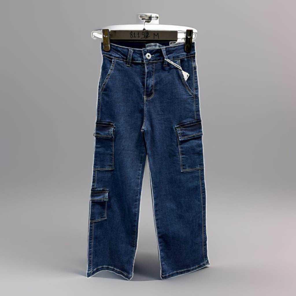 Bas Enfant & Bébé  Bleu jean foncé Free Star 81192M 4-14 #c Efashion Paris