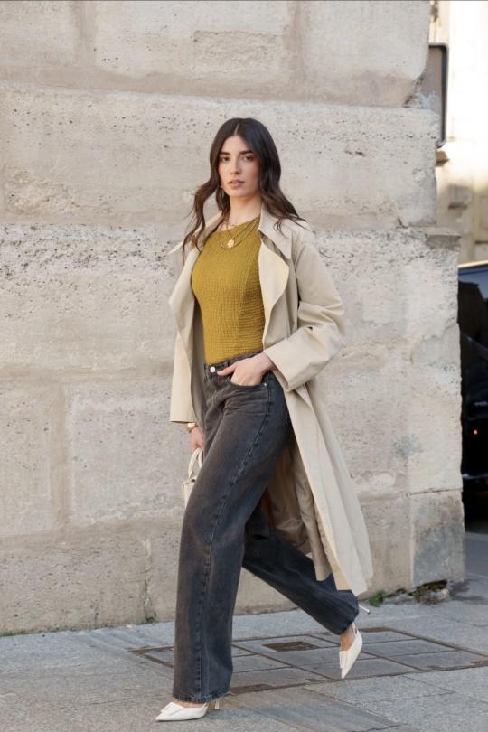 Jeans Women Dark grey R-Display FT045 DARK GREY Efashion Paris