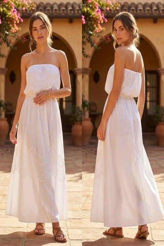 Vestidos largos Mujer Sky blue R-Display 2601026 Efashion Paris