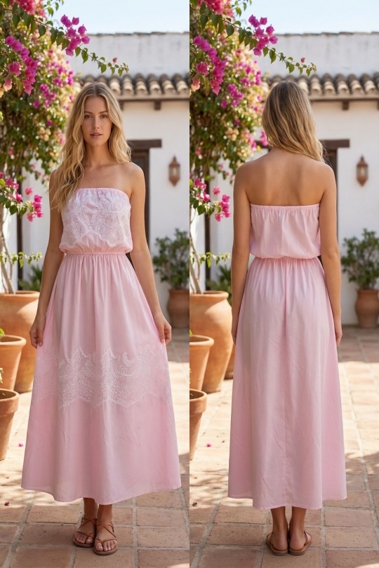 Vestidos largos Mujer Sky blue R-Display 2601026 Efashion Paris