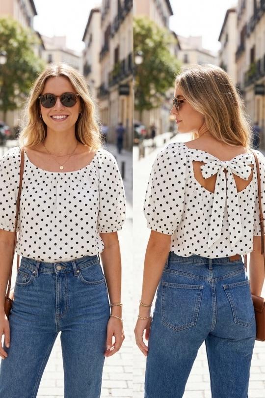 Blouses Femme Blanc R-Display 26030018 Efashion Paris