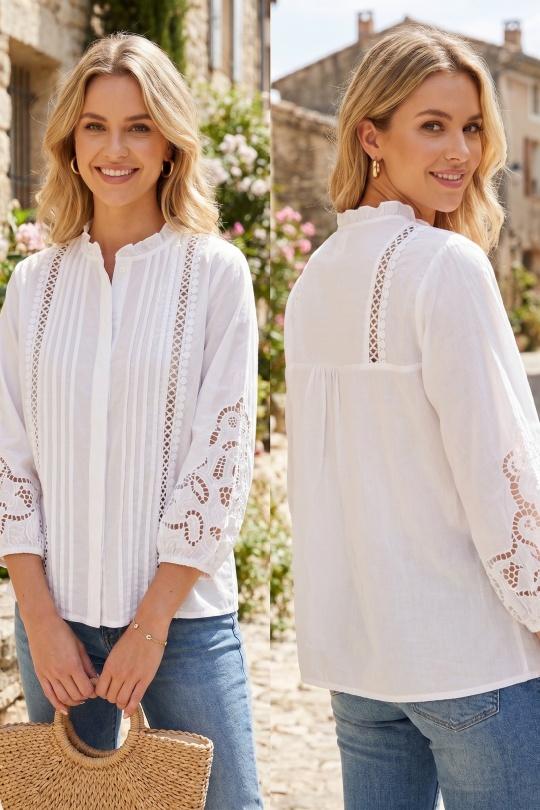 Chemises Femme Blanc R-Display 2601006 Efashion Paris