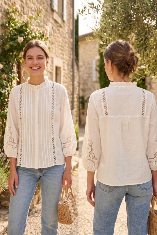 Chemises Femme Blanc R-Display 2601006 Efashion Paris