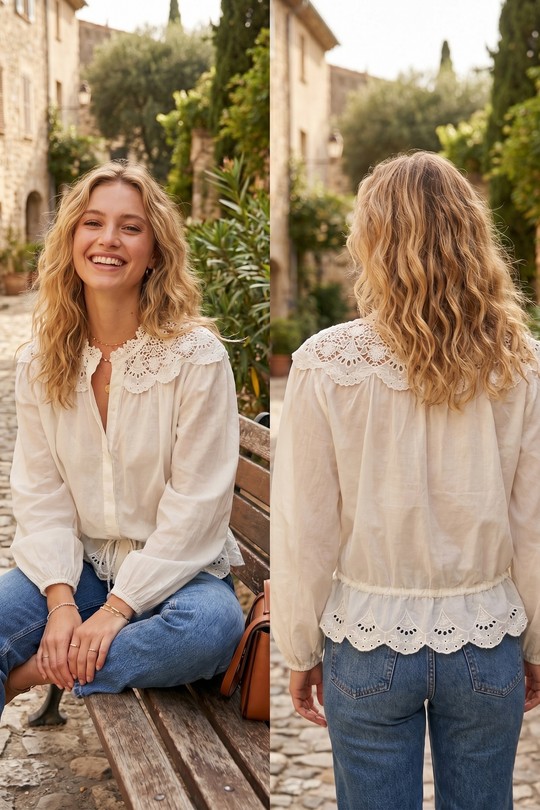 Tops Femme Blanc R-Display 2601008 Efashion Paris